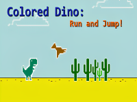 Play Colored Dino: Run and Jump! now!